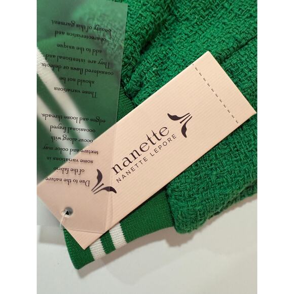 Nanette Lepore NWT  Bomber Jacket  Lily Pad Green Womens Size 16 (110) - Picture 4 of 11